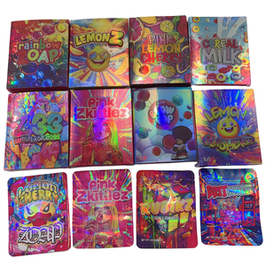 Tùy chỉnh in 3.5G 7G 14g 28g 8 PE dây kéo Mylar túi và hiển thị Hộp giấy cho ngũ cốc Donut hoa thuốc lá đóng gói - Product Image 2