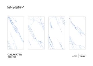 Azulejos de Porcelana Modernos 600x1200mm Calacatta Tokyo para Paredes Interiores - Superficie Brillante Antibacteriana y Antideslizante - Product Image 2