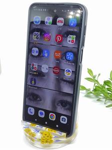 Support de téléphone portable créatif en résine époxy, durable, fait à la main, support de bureau décoratif pour smartphone, pour la maison, le bureau, le mariage - Product Image 6