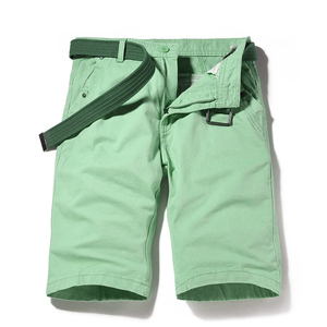 Pantalones cortos rectos de algodón ecológicos informales de verano para hombre, Bermudas Vintage Masculina de talla grande hasta la rodilla, Chinos inteligentes sólidos - Product Image 4