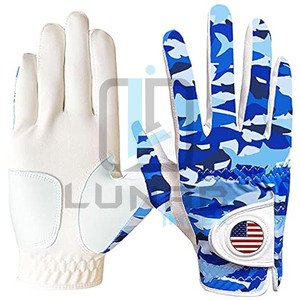 Gants de golf en cuir Cabretta avec fonction de marqueur de balle Bande de manchette respirante extensible et souple pour une meilleure prise en main pour une utilisation sportive - Product Image 5