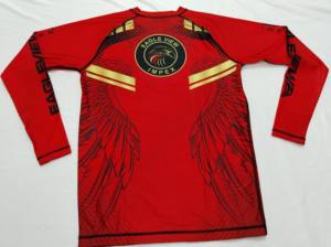 Eagle View Rashguard Unisexe à Manches Longues Séchage Rapide Compression Sport Gym BJJ MMA Respirant Spandex/Nylon Imprimé Numérique - Product Image 5