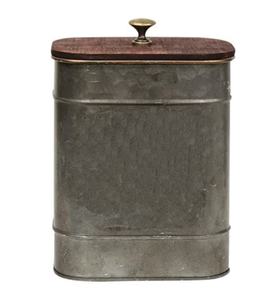 กระป๋องชุบสังกะสีสุดสร้างสรรค์ภาชนะจัดเก็บในครัวเรือนดีไซน์คลาสสิก - Product Image 4