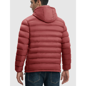 Chaquetas de Hombre Acolchadas Personalizadas de Alta Calidad 2025, Estilo Invernal, Diseño Combinado, Chaqueta Acolchada Informal con Capucha Larga para Hombre - Product Image 6