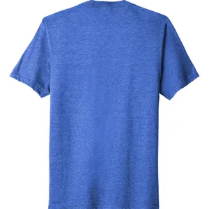 Kaus mewah katun berat 100% polos peringkat atas uniseks logo cetak kustom leher bulat pakaian luar musim panas