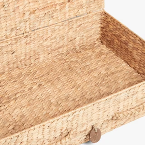 ตะกร้าเก็บของใต้เตียงผักตบชวาแบบวินเทจผ้าทอจากเวียดนาม - Product Image 3