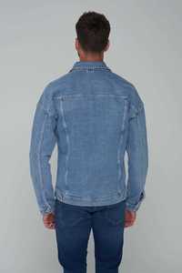 Fabricants OEM, veste en jean courte vintage multi-poches de haute qualité, personnalisée, bleue, veste en denim pour hommes - Product Image 5
