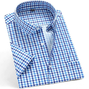 Camisa abotonada de algodón 100% Premium personalizada para hombre, hecha a medida con tela de lona sólida con patrón de cuadros OEM personalizado - Product Image 4