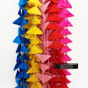 Triangle feutre tissu guirlandes Mehndi Haldi mariage Holi décor pépinière décor bourdon fête Halloween à la mode nouvel an Festival - Product Image 3