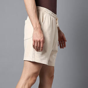 Shorts d'été pour hommes en jersey 100 % coton, taille mi-haute, 2 coutures, 3 poches, couleur unie, impression 3D personnalisée, respirant - Product Image 3