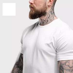Camisetas 100% algodón personalizadas al por mayor para hombre, camisetas ajustadas de secado rápido informales de estilo moderno, ajustadas, patrón de letras, serigrafía - Product Image 5