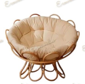 Sillón de Bambú con Diseño de Girasol Antiguo, Asiento Cómodo y Duradero para Jardín, Hotel, Balcón, Sillón de Exterior - Product Image 5