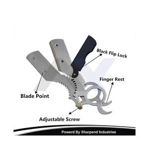 Professional Finger Ring <b>Razors</b> Handmade <b>Straight</b> <b>Razors</b> W/Pouch Men Barber Grade <b>Straight</b> Edge Replaceable <b>Straight</b> <b>Razors</b> - Product Image 4