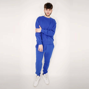 Men's Heavyweight 100% Cotton Crew-Neck Sweatshirt and <b>Joggers</b> <b>Set</b> <b>Plus</b> <b>Size</b> Soft and Durable Everyday Casual Wear Sweatsuit - Product Image 4
