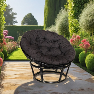 Fauteuil Papasan en rotin moderne - Confortable et douillet pour jardin, villa, appartement ou salon, idéal pour se détendre - Product Image 5