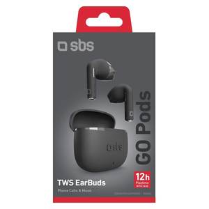 Audífonos Bluetooth Sbs GO TWS con Micrófono, Negros, TEEARTWSGOPODSK 0956061, Sin Cancelación de Ruido - Product Image 2