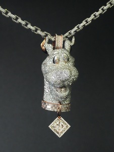 Pendentif Jésus en diamant Moissanite VVS glacé personnalisé, prix de gros, argent sterling 925, bijoux hip-hop avec certificat GIA - Product Image 1