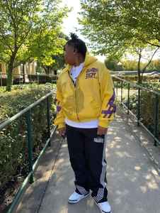 Sudadera con Capucha Cuadrada Estilo Vintage Lavada al Ácido, 100% Algodón, Gruesa, 465 Gsm, Felpa Francesa, con Cremallera, para Hombre - Product Image 3