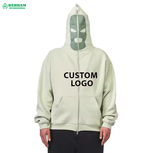 Custom Full Zip Hoodie Regular Fit Heavyweight Fleece/French Terry Quick Dry Breathable 3D Puff Hoodies & Sweatshirts - Product Image 1