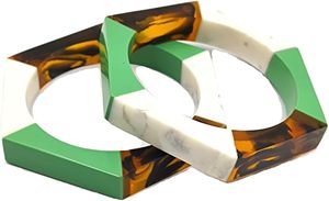 Fashion Jewelry Wooden & Resin <b>Bangles</b> From India Handmade Bracelet <b>Bangles</b> for Women and Girls Classic Look for Woman - Product Image 4