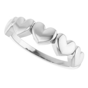 Stuller 14KW Fashionable Gold Plated Alloy <b>Ring</b> 57738:103P 14KW Trendy HipHop Style Inlay Heart-Shaped Number Nugget for Boys - Product Image 5