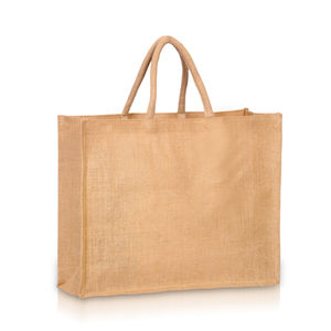 Meilleures ventes Sac en toile de jute laminé écologique avec logo personnalisé Sac de plage en toile de jute réutilisable Sacs fourre-tout en jute - Product Image 3