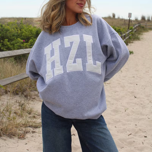 Winter <b>Long</b> Front Custom Embroidered Mock Neck Oversized <b>Sweatshirt</b> <b>for</b> <b>Women</b> - Product Image 2