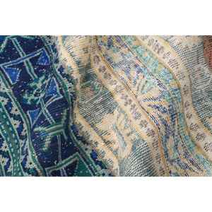 Alfombra Decorativa Vintage de 3.2x5.7 pies (98x175 cm), Alfombra Marroquí Azul Turco - Product Image 5