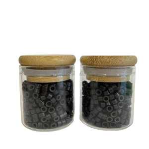Anneaux micro-perles en silicone pour extensions de cheveux, 1000 pièces par boîte - Product Image 2