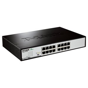 D-Link DGS 1016D Switch de Red Gigabit Ethernet de 1000 Mbps y 16 Puertos Sin Administración en Color Negro Modelo 0202168 - Product Image 1