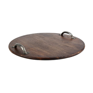 Plateau de service en bois de qualité supérieure taille et logo personnalisés avec conception d'écorce petit déjeuner vaisselle ustensiles de cuisine produit de plateau de service - Product Image 6