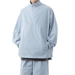 ชุดวอร์มไนลอนสำหรับผู้ชายชุดเอี๊ยมกางเกงขาสั้นและกางเกงกันลมผ้าไนลอนทรงหลวมแฟชั่นปรับแต่งได้ - Product Image 5