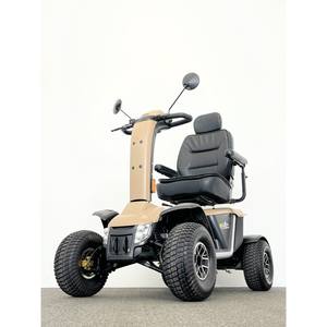 Pride Ranger (2023) - Scooter Todoterreno de Alta Resistencia de 8 MPH, Autonomía de 24 Millas, Totalmente Reacondicionado, Baterías Nuevas, Color Beige para Personas con Discapacidad - Product Image 1