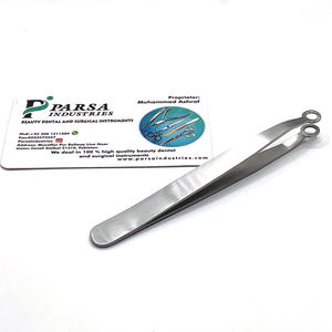 2025 nouveauté trou pointe pince à épiler en acier inoxydable sourcils pince à épiler avec étiquette privée facile cueilleur de cheveux pince à épiler - Product Image 6