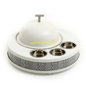 Marmite à inscription arabe Offre Spéciale avec base en bois sculpté Casserole isolée en acier inoxydable pour le service des aliments et le service festif - Product Image 4