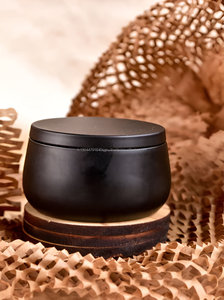Luxury Black Tin Candle For Home Decoration Weddings Birthdays Gifts Festivals - Product Image 4
