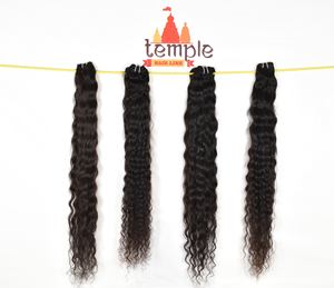 Indien brut en gros 100% vierge faisceau couleur naturelle cheveux femmes noires machine double trame vague profonde pas cher Extensions de cheveux humains - Product Image 5