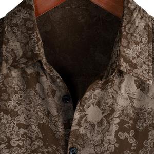 Chemises d'été de plage décontractées pour hommes Chemises hawaïennes décontractées pour hommes Tissu extensible avec coupe moderne Streetwear - Product Image 2