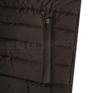 Chaqueta acolchada para hombre con logotipo personalizado 2024, servicios OEM de alta calidad, chaqueta de tela con capucha para uso en invierno con decoración de bolsillo, talla XL - Product Image 6
