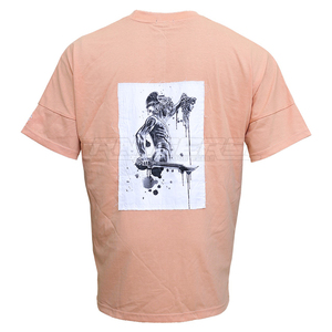 Custom Logo T-<b>Shirt</b> Best Price Everyday Wear Light <b>Peach</b> Men Style Wholesale Bulk Cotton T-<b>Shirts</b> - Product Image 2