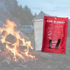 Couverture anti-feu en fibre de verre résistante à la chaleur 550°C pour la lutte contre les incendies, taille personnalisable, épaisseur 0,43/0,45 mm, nylon/PVC blanc pour voiture - Product Image 3