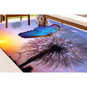 Tapis Papillon Pissenlit : Beauté Naturelle, Tapis Antidérapant, Tapis Doux à Poils Longs - Product Image 4