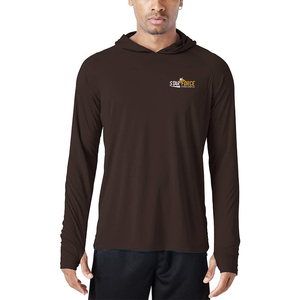 Manches longues athlétique pêche éruptions cutanées Logo personnalisé UPF 50 + Protection solaire T-shirts à capuche Anti-UV hommes - Product Image 4