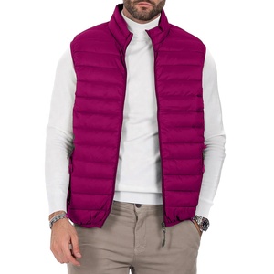 Veste sans manches en duvet de canard pour homme et femme, design personnalisé avec logo, couleur violette, respirante, légère, pour l'hiver - Product Image 2
