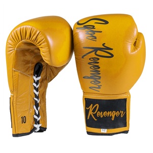 Guante de boxeo de diseño personalizado de calidad profesional Guante de boxeo Muay Thai Entrenamiento para adultos y entrenadores - Product Image 3