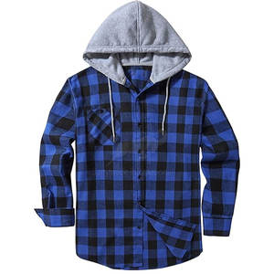 Sweat à capuche en flanelle tendance pour homme, mélange de coton doux, parfait pour le temps froid, look décontracté et sportif - Product Image 2