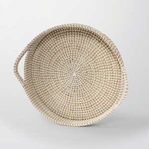 Hot Selling Manufacturer Natural Coiled Seagrass <b>Serving</b> <b>Trays</b> with Handle Custom Handmade Woven Seagrass <b>Serving</b> <b>Tray</b> - Product Image 4