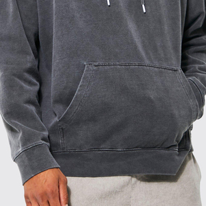 Vente en gros OEM 2025 Sweats à capuche de haute qualité Sweats à capuche en coton de qualité Sweat à capuche en coton vierge personnalisé lavé à l'acide. - Product Image 6