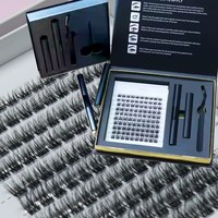 Kit de Pestañas Segmentadas 3D 40D 50D 100D 200D con Logotipo Personalizado, Marca Privada, Material PBT, Cruelty-Free, Reutilizables, 8-18mm