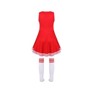 Disfraz de animadora de LICRA con diamantes de imitación, trajes brillantes personalizables para equipos de animación, disfraz de animadora de Spandex - Product Image 3